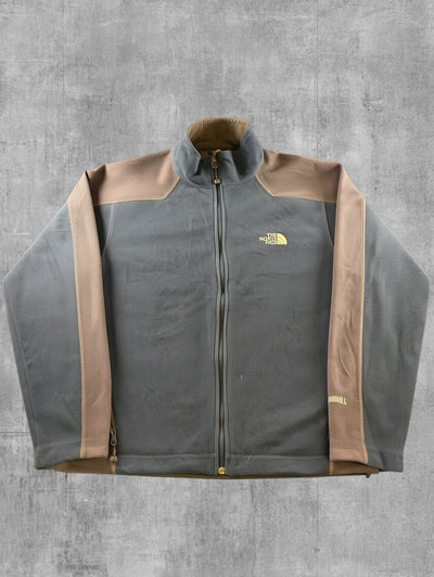 Meerkleurig heren fleecevest (fleecetrui), The North Face, maat L