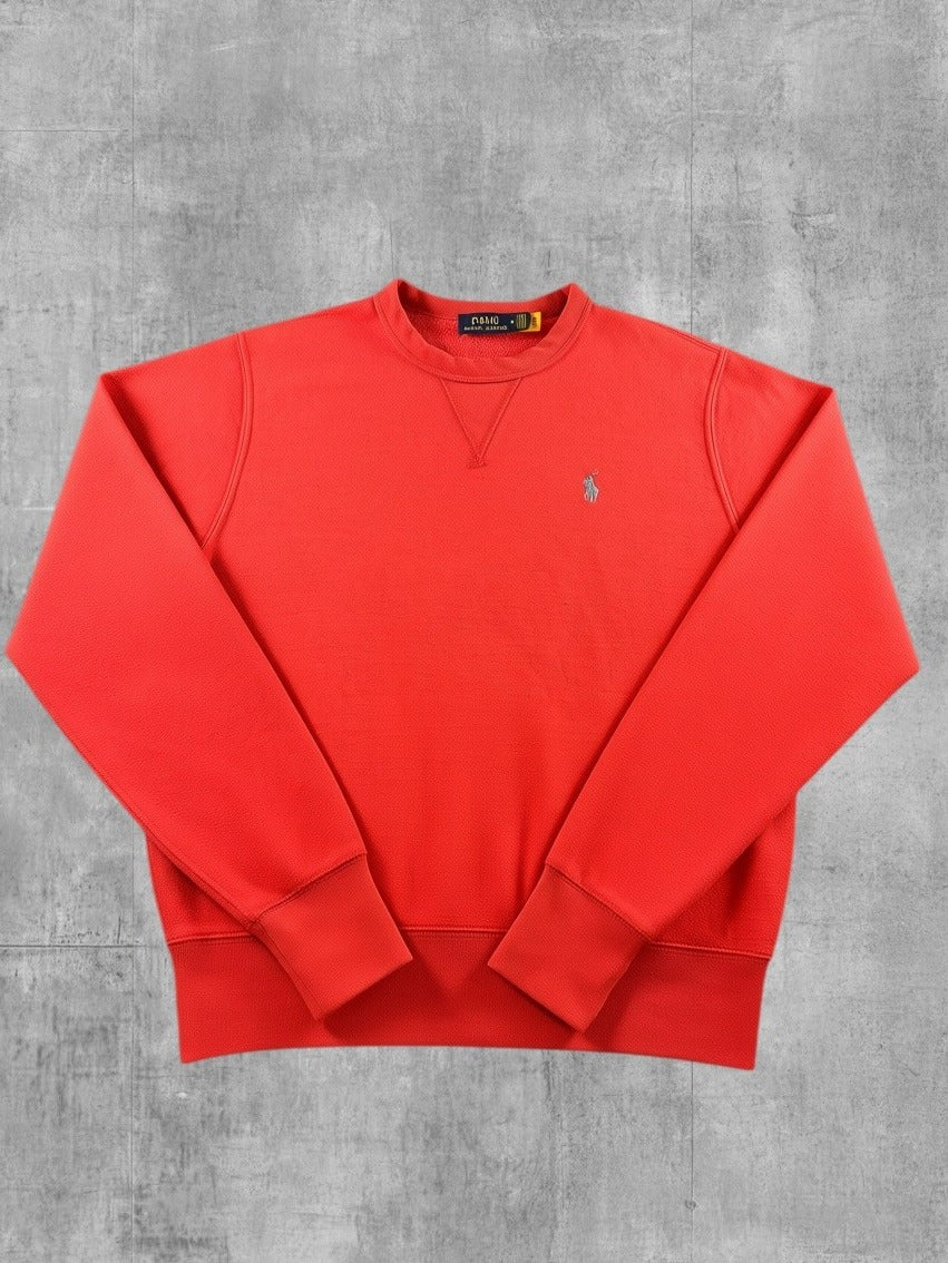 Rode Polo Ralph Lauren heren sweater maat M (crewneck trui / sweatshirt)