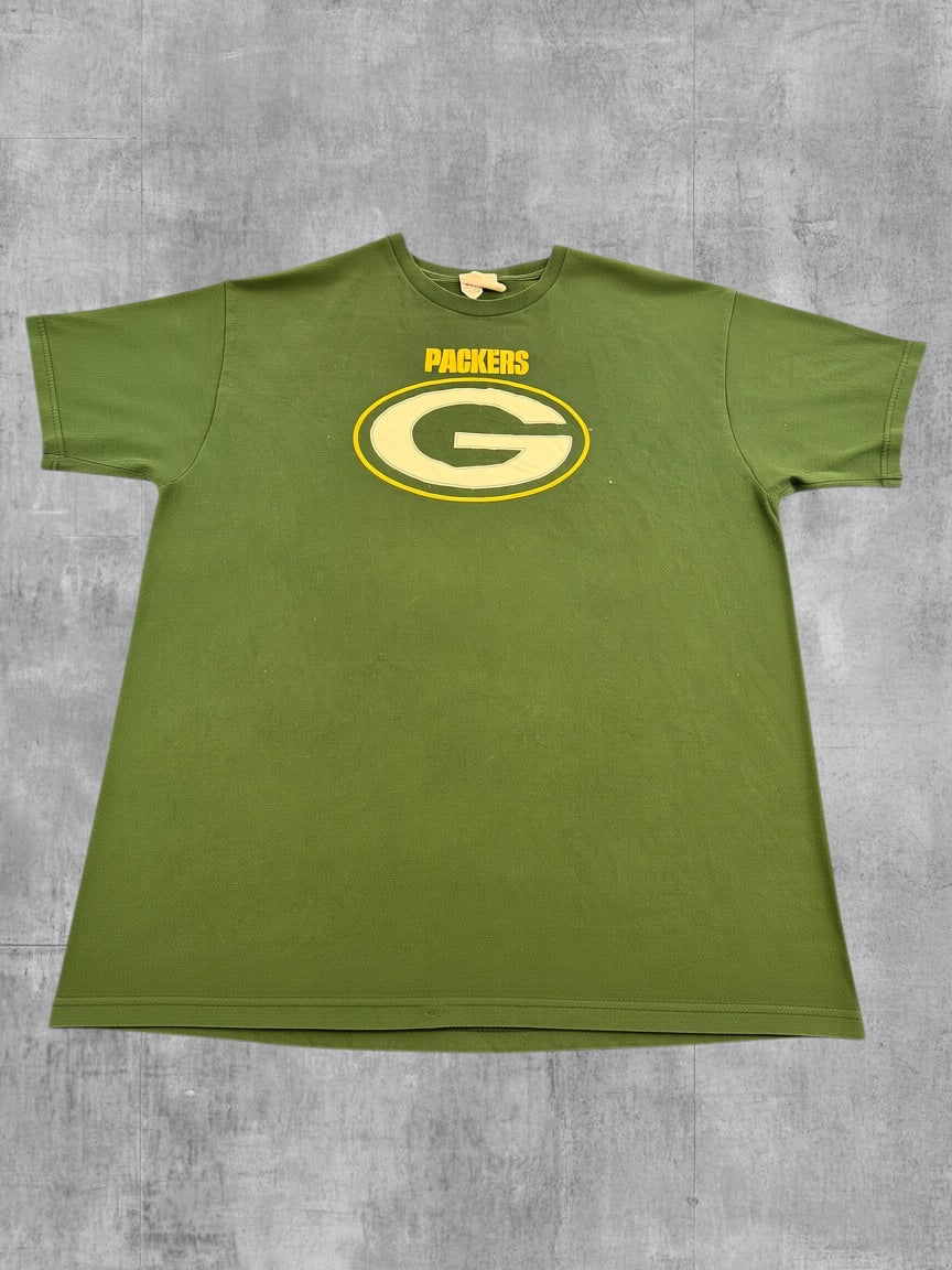 NFL t-shirt groen print heren maat XL katoen shirt tee