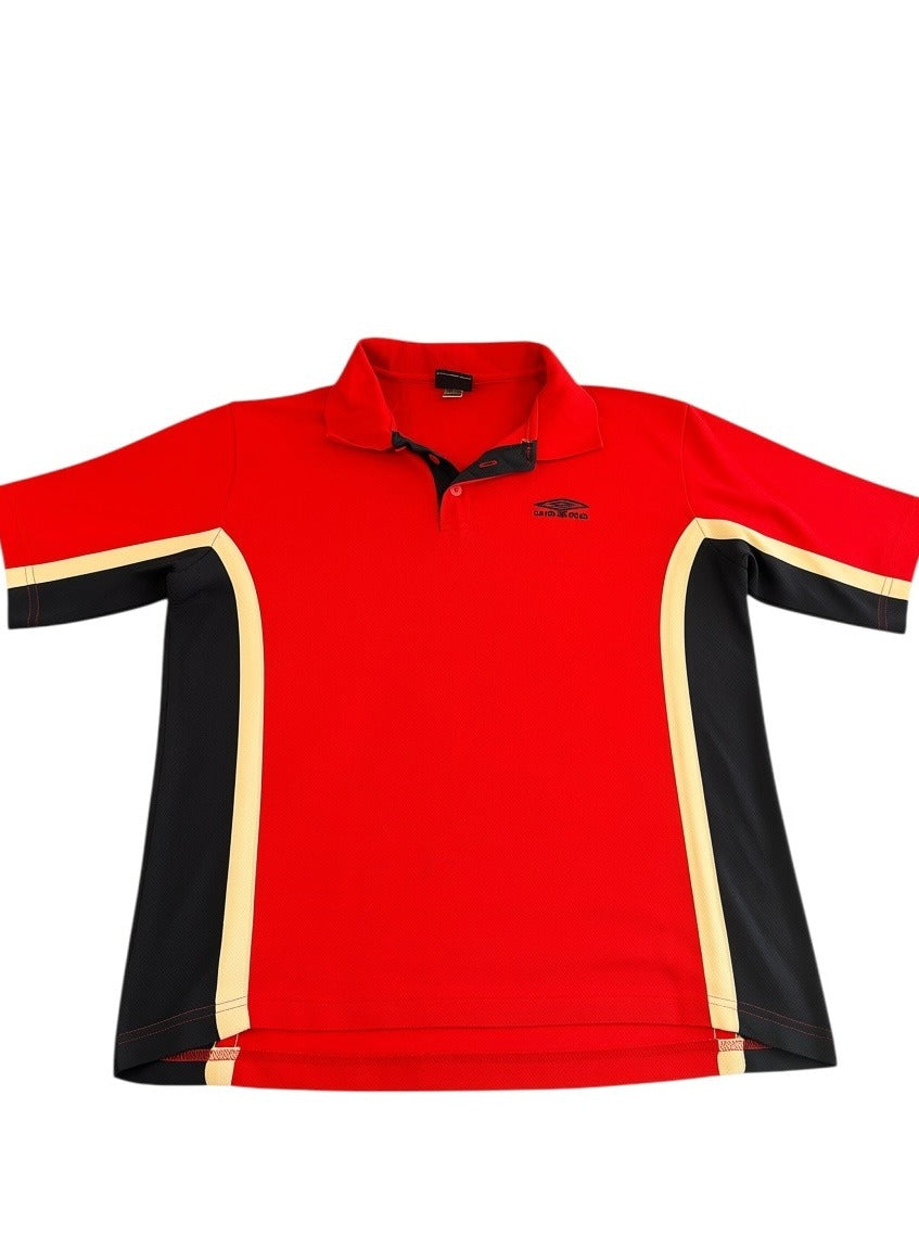 Rode Umbro polo (sportshirt), maat M