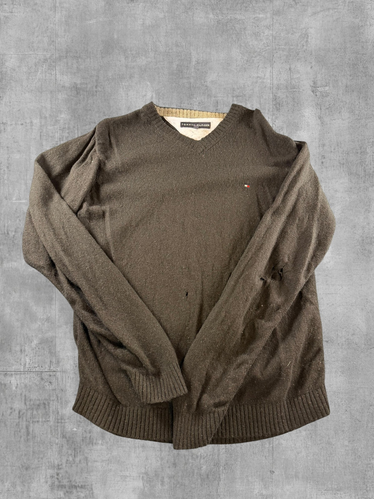 Tommy Hilfiger trui zwart maat M V-hals