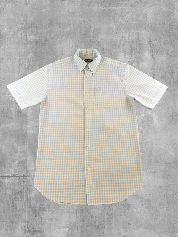 Fred Perry Blouse blauw geruit