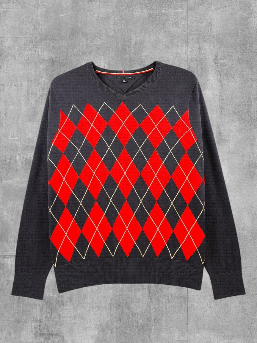 Tommy Hilfiger Trui blauw geruit