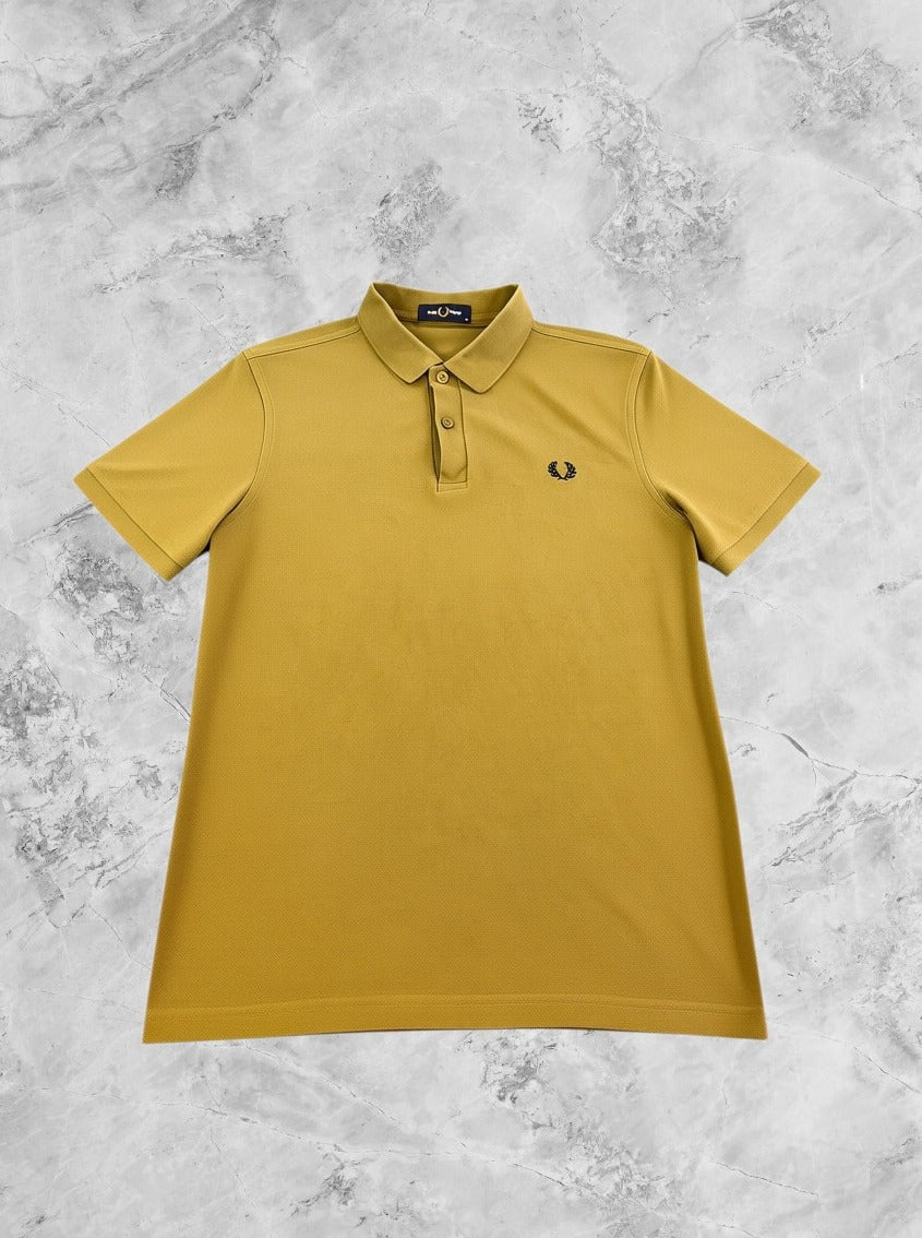 Bruine Fred Perry polo maat M (poloshirt / pikéshirt), piqué katoen