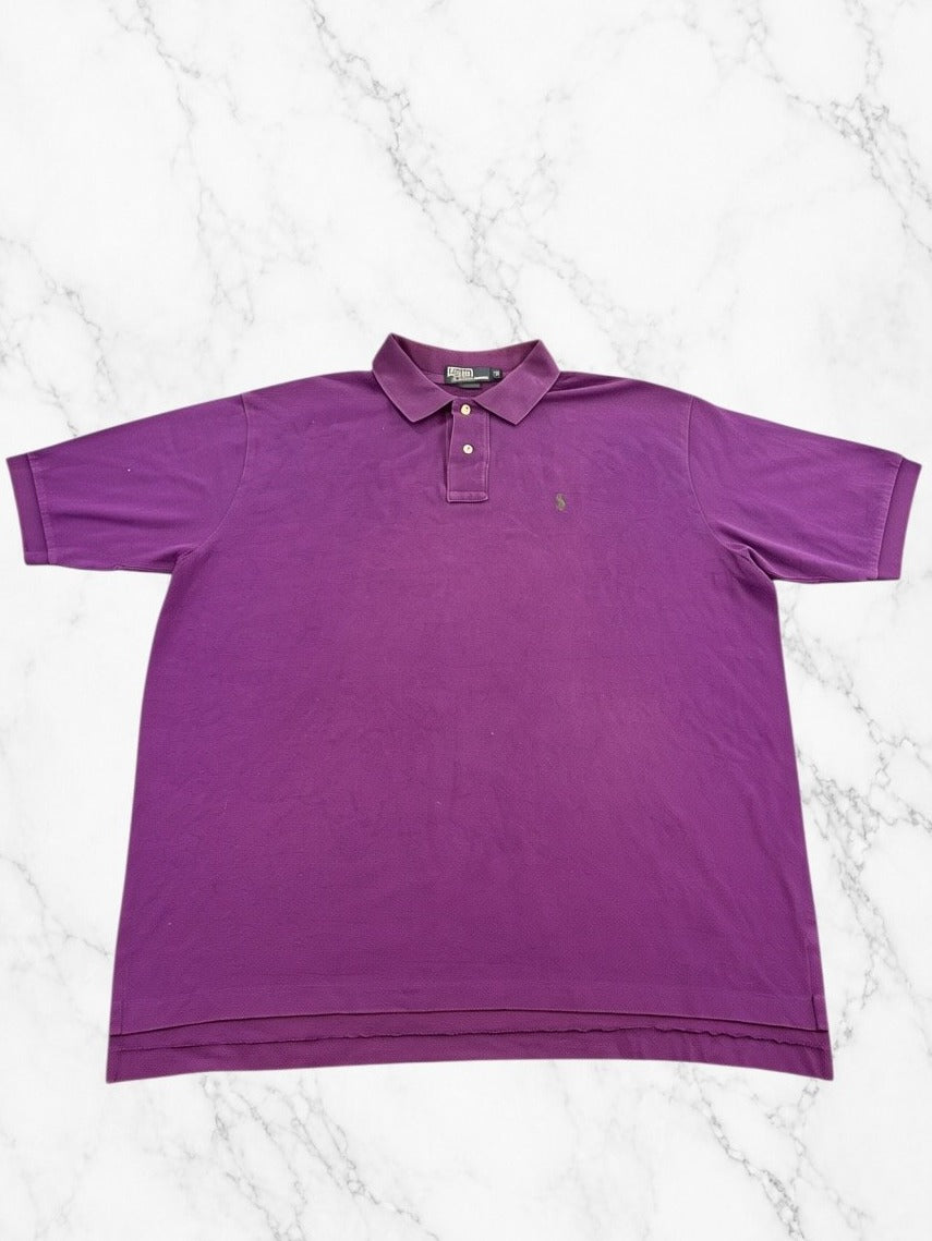 Paars poloshirt van Polo Ralph Lauren (piqué polo), maat XL