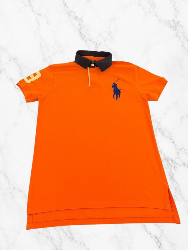 Oranje Polo Ralph Lauren maat M (piqué polo / poloshirt), Big Pony