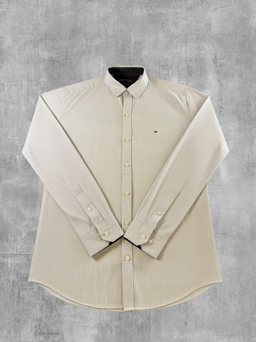 Tommy Hilfiger Blouse blauw gestreept New York Fit