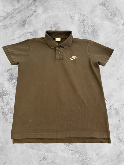 Zwarte Nike polo heren maat S (piqué poloshirt / sportpolo)