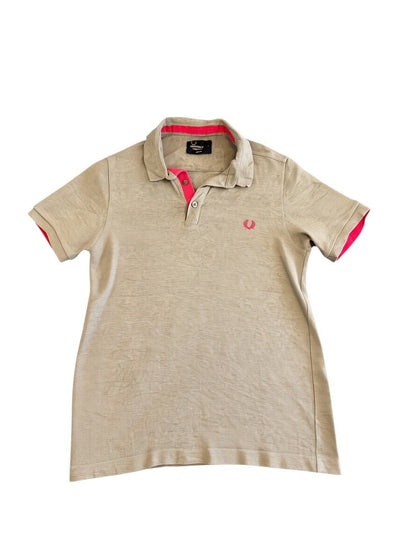 Grijs gemêleerd Fred Perry polo (piquéshirt), maat S