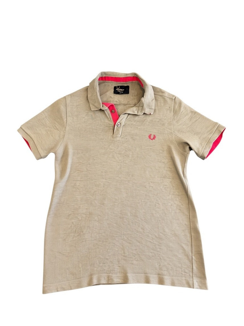 Grijs gemêleerd Fred Perry polo (piquéshirt), maat S