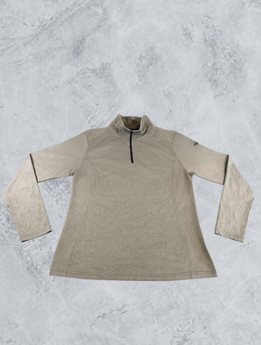 Grijs The North Face fleecevest (quarter-zip fleecetrui), dames maat L