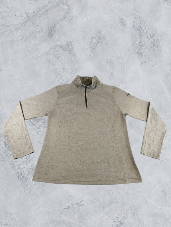 Grijs The North Face fleecevest (quarter-zip fleecetrui), dames maat L