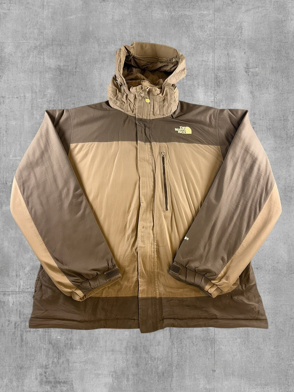The North Face Gewatteerde jas grijs