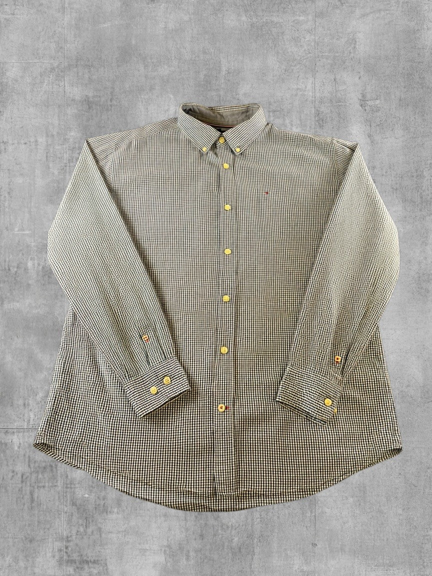 Tommy Hilfiger overhemd blauw geruit maat XL button-down