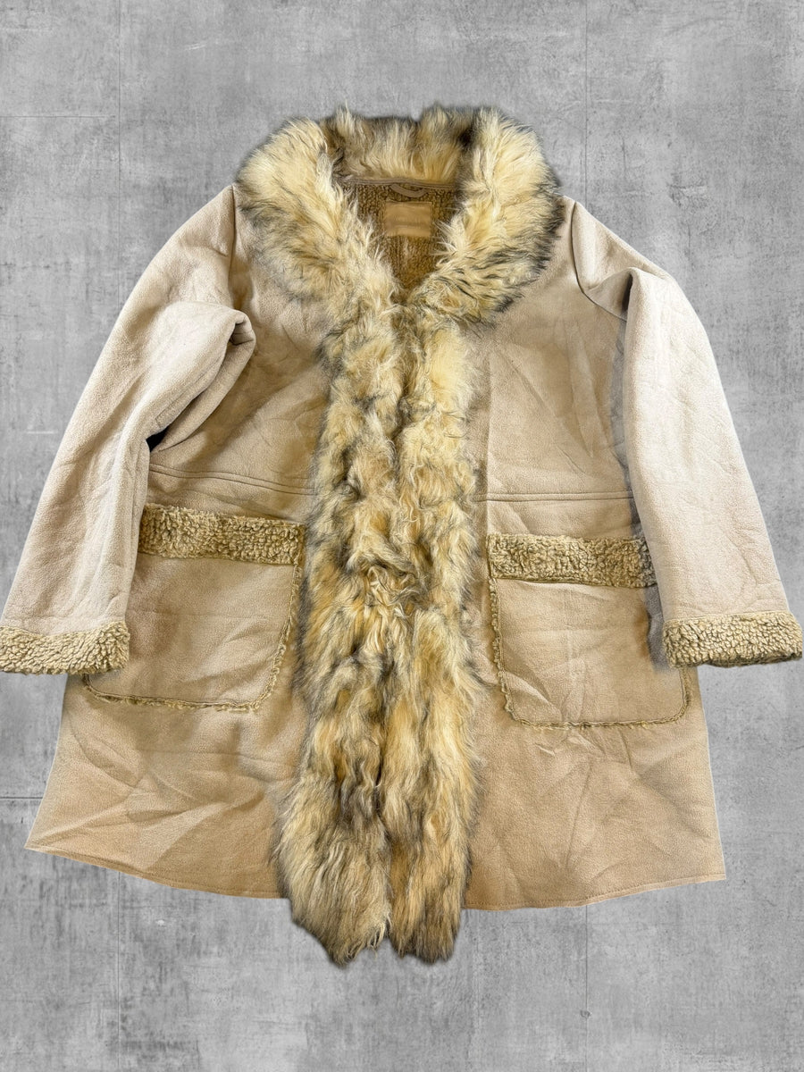 Yessica Afghaanse jas beige dames maat XL