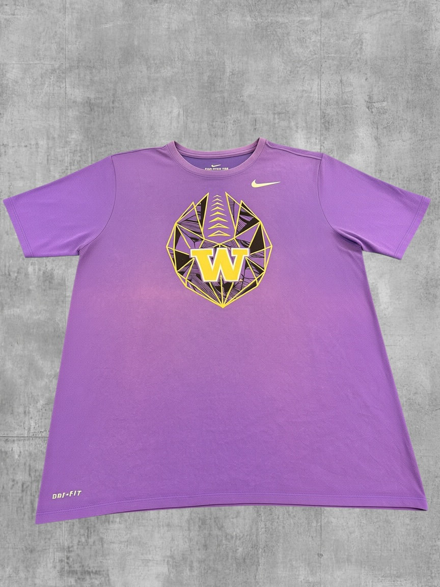 Nike T-shirt paars print Washington Huskies