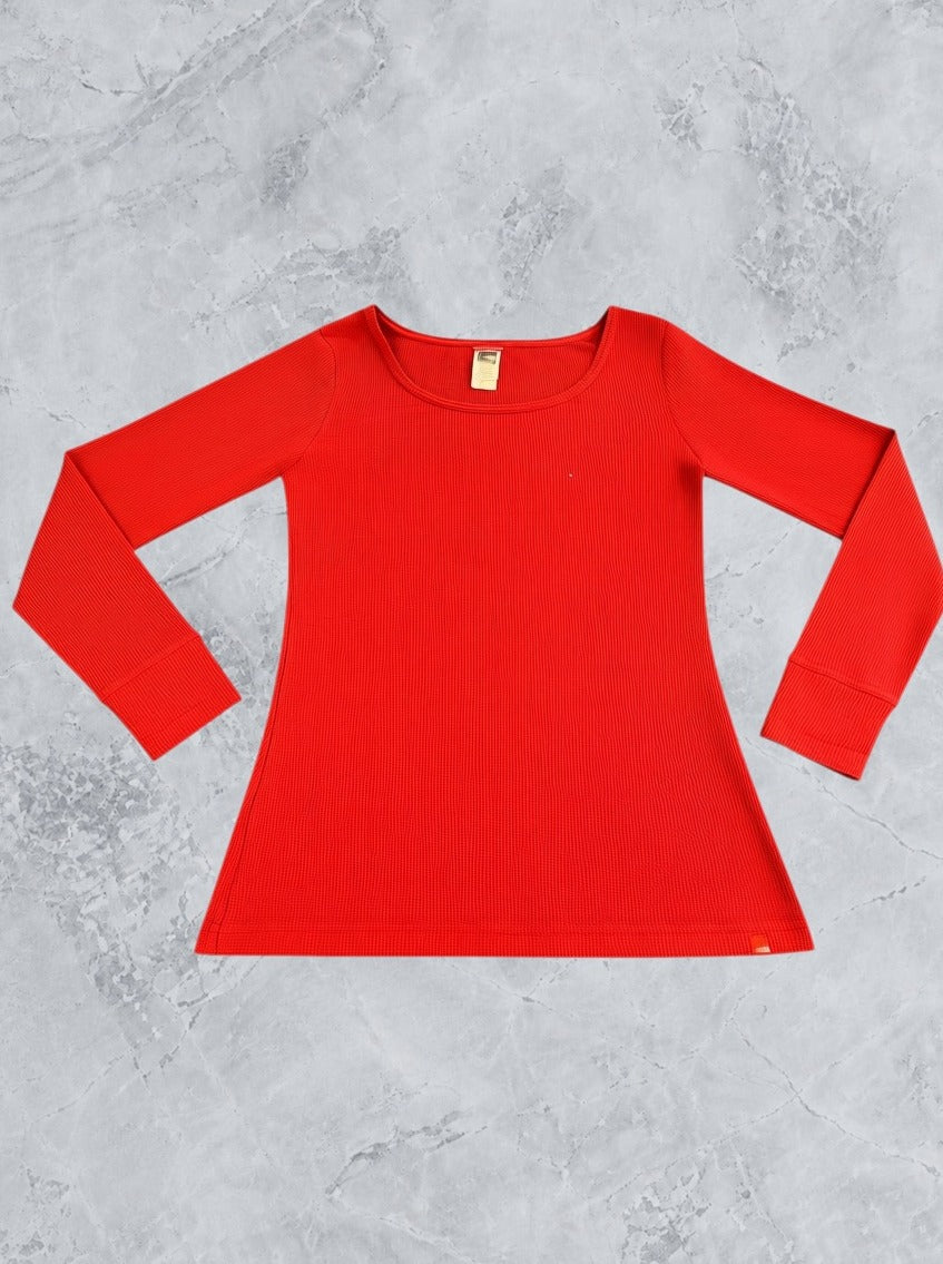 Rood thermo-longsleeve The North Face (wafeltrui / basislaag) maat XL