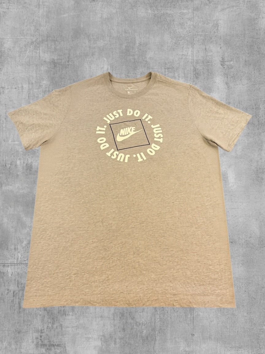 Nike T-shirt grijs print The Nike Tee