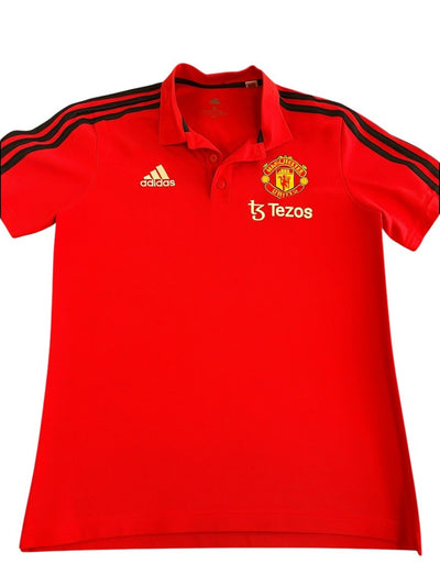 adidas Manchester United polo rood maat S