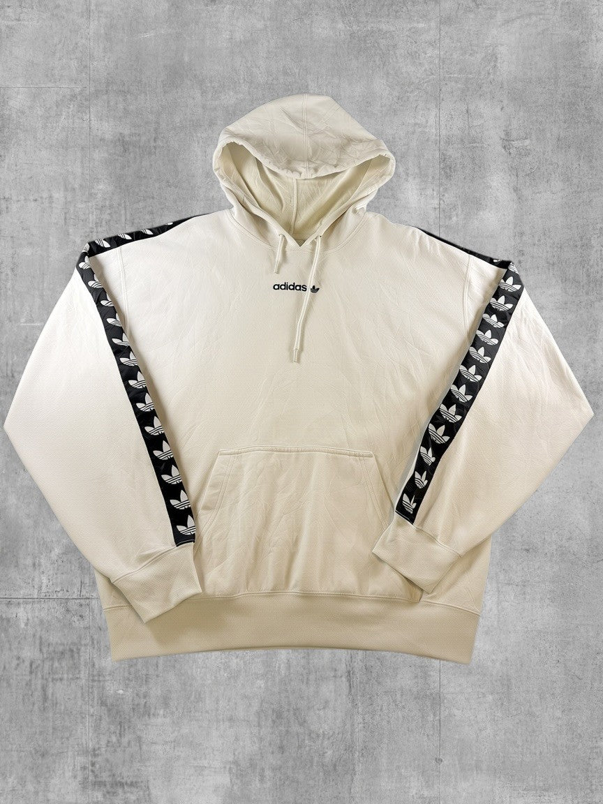 adidas hoodie wit maat M Trefoil