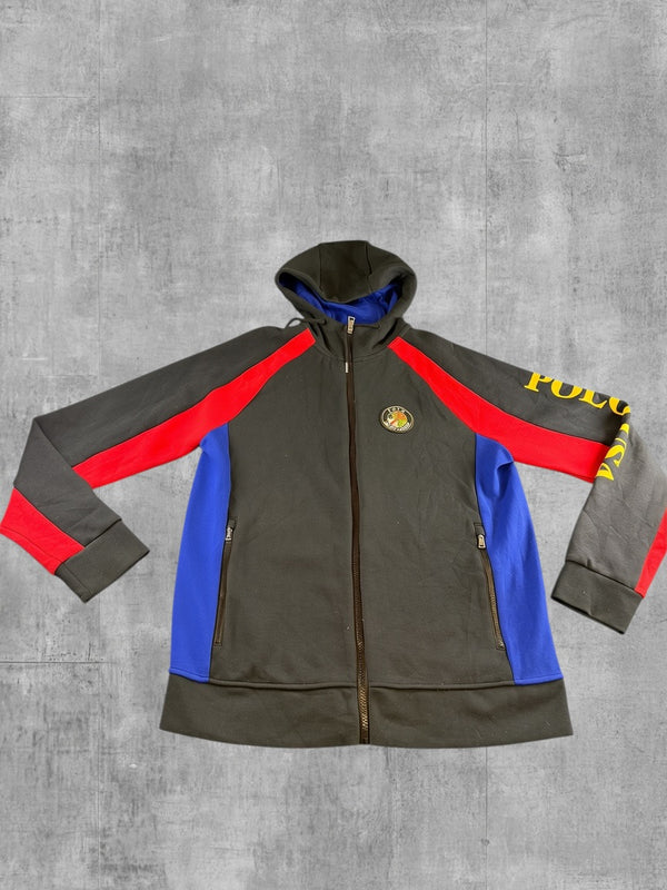 Polo Ralph Lauren Hoodie met rits zwart print