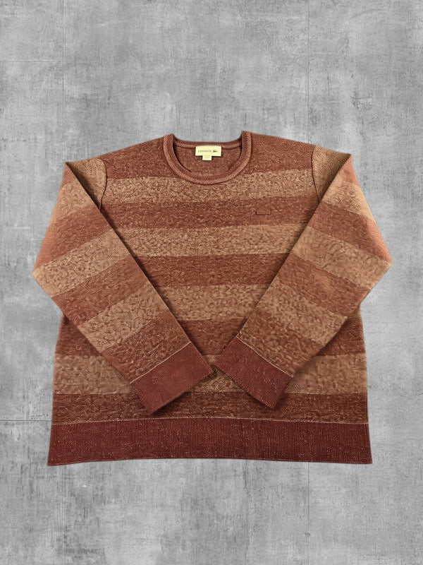 Lacoste Trui rood gestreept