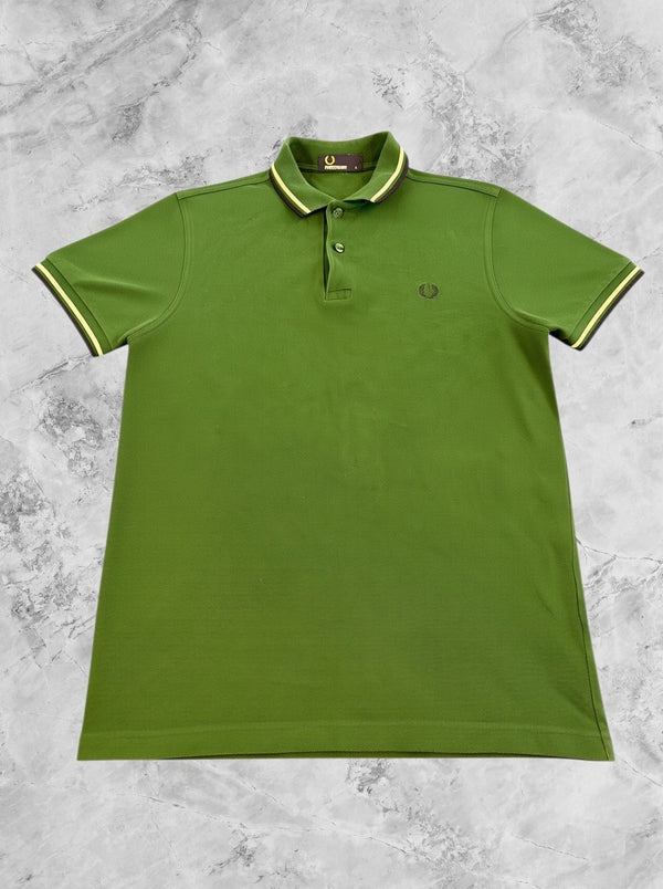 Groen Fred Perry polo (piqué shirt) maat S - Twin Tipped M3600