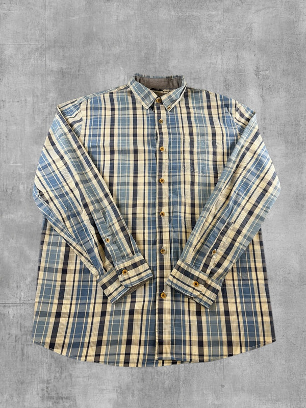 Lee Blouse blauw geruit