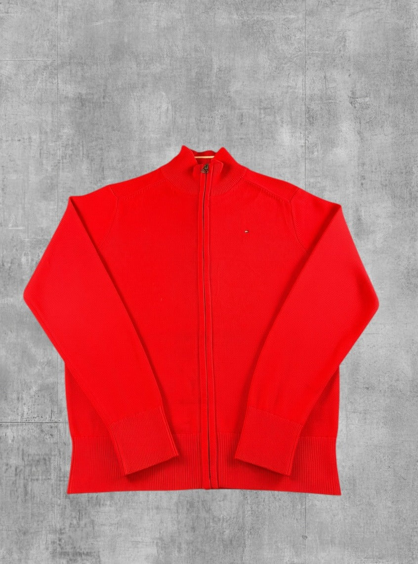 Rode Tommy Hilfiger quarter zip maat 152 (fleecevest / fleecetrui)