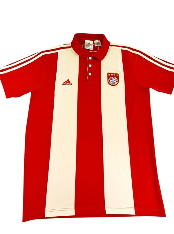 Rode adidas sportpolo (voetbalshirt / matchshirt) Bayern München, maat M