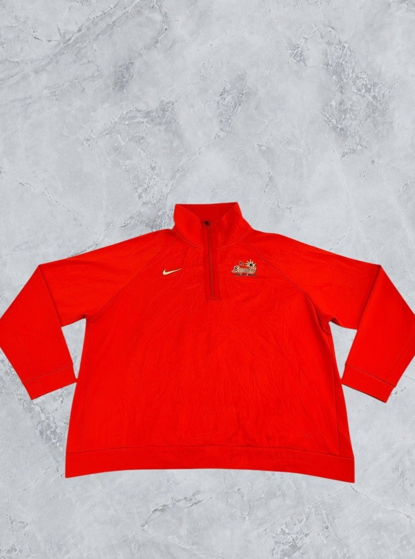 Rood Nike heren sweater (troyer / quarter zip) maat XXL