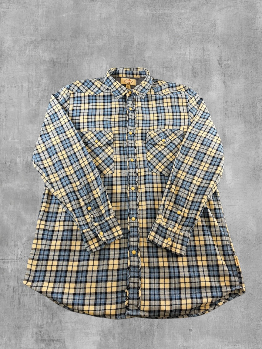 Lee Blouse blauw geruit