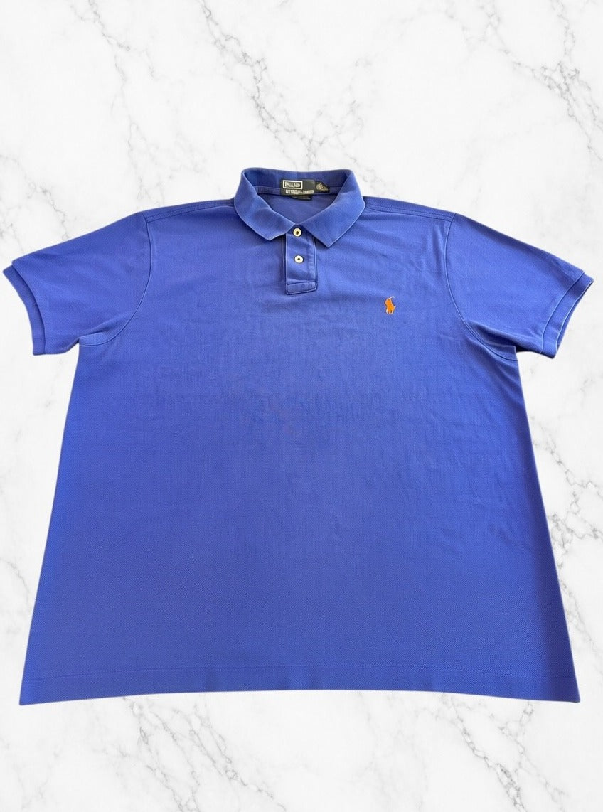 Kobaltblauw Polo Ralph Lauren Poloshirt (Polo / Piqué Shirt) Heren Maat XL Preppy Basic