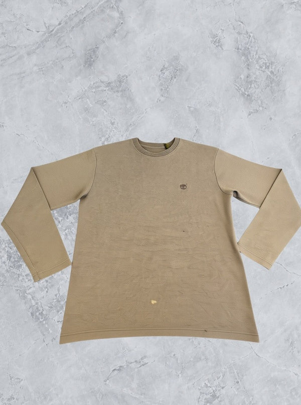 Grijze Timberland trui (gebreide pullover / fleecevest), maat XL