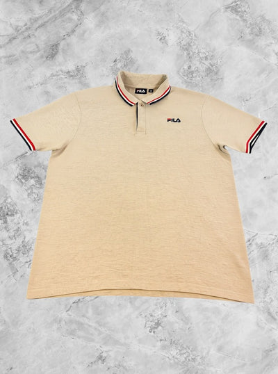 Grijze FILA polo maat XXL (poloshirt gemêleerd pique)