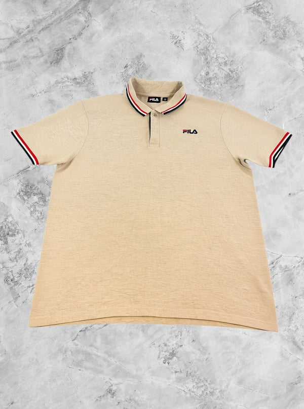 Grijze FILA polo maat XXL (poloshirt gemêleerd pique)