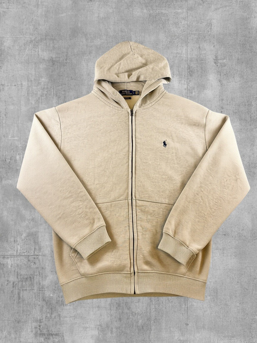 Polo Ralph Lauren Hoodie met rits grijs gemêleerd