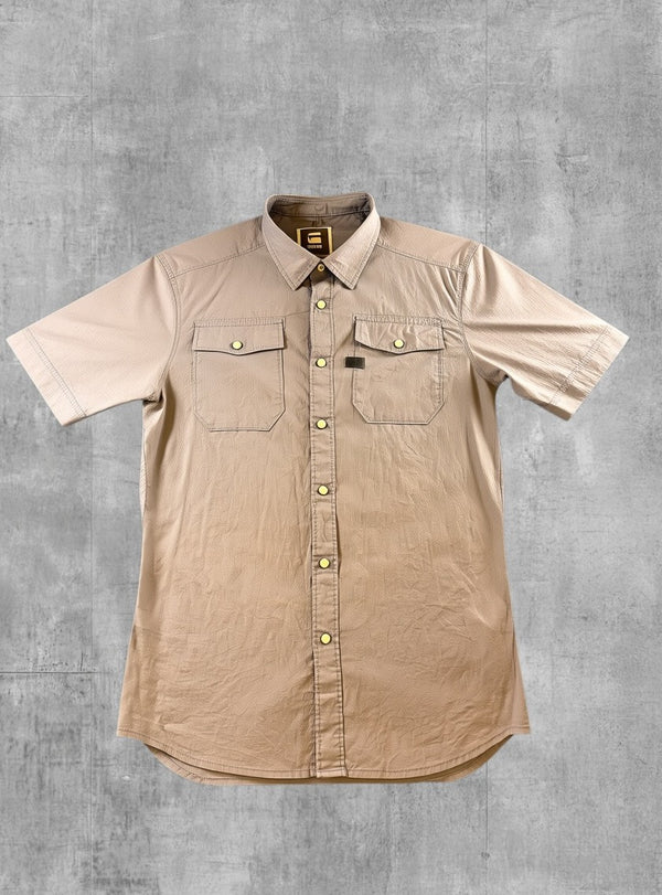 Grijze G-Star blouse heren maat L (overhemd / casual shirt)