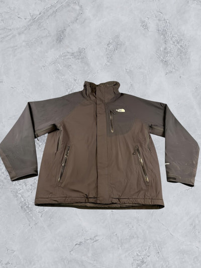 Zwarte The North Face HyVent jas heren maat M (gewatteerde winterjas / outdoorjas)