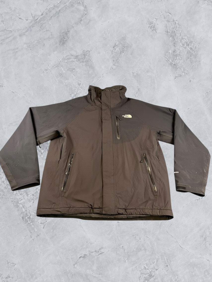 Zwarte The North Face HyVent jas heren maat M (gewatteerde winterjas / outdoorjas)