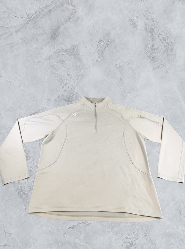 Blauwe Champion sportsweater met halve rits (quarter zip / trainingstrui), heren maat XL