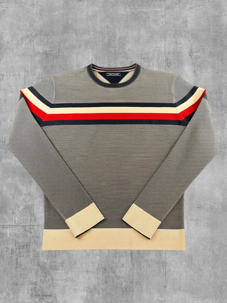 Tommy Hilfiger Trui grijs gestreept
