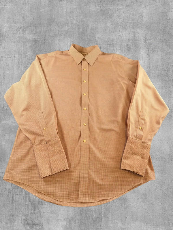 Brooks Brothers Blouse oranje geruit