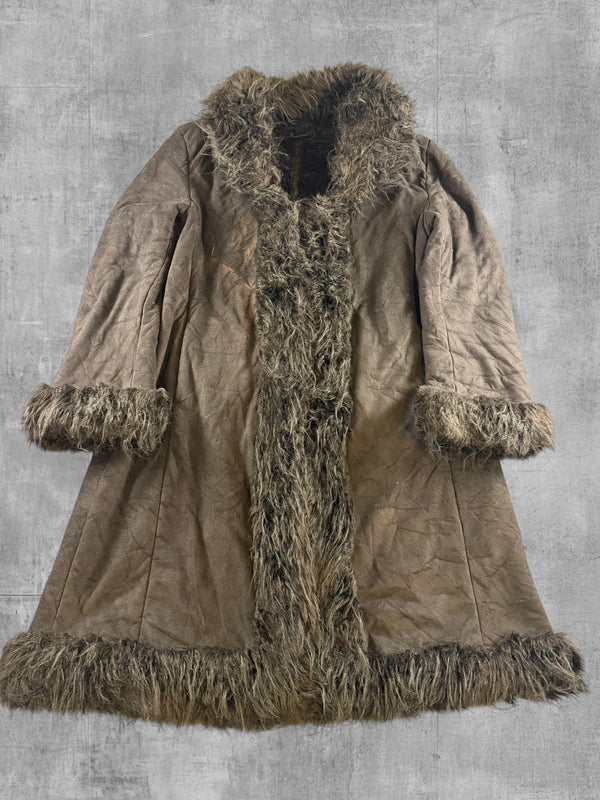 Vintage Dressing Afghaanse jas zwart dames maat M