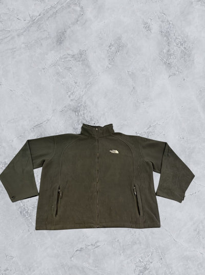 Zwart fleecevest (fleecetrui) van The North Face met doorlopende rits