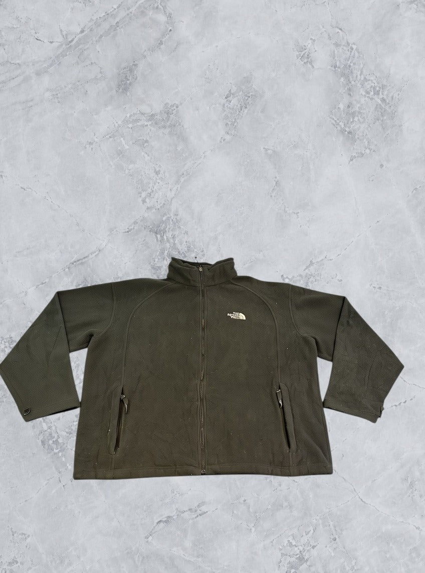 Zwart fleecevest (fleecetrui) van The North Face met doorlopende rits