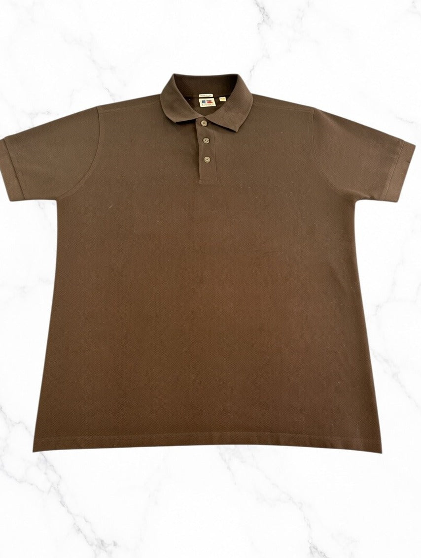 Zwarte Russell Athletic polo (poloshirt), maat M, katoen