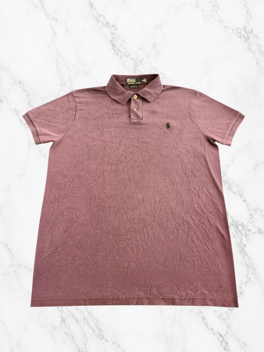Paars poloshirt Polo Ralph Lauren (polo), maat L, Custom Fit