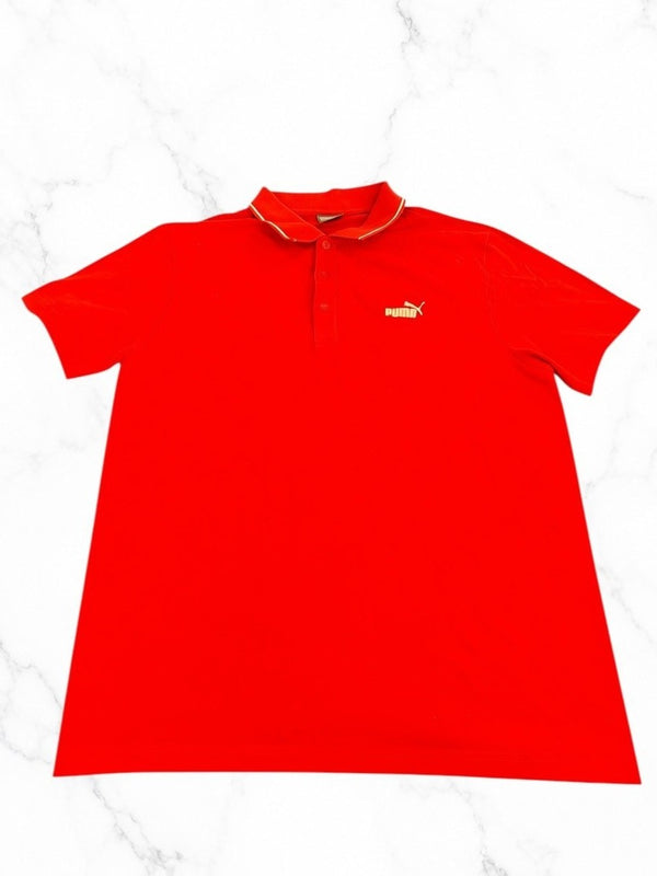 Rood Puma polo maat XL (poloshirt, piqué katoen)
