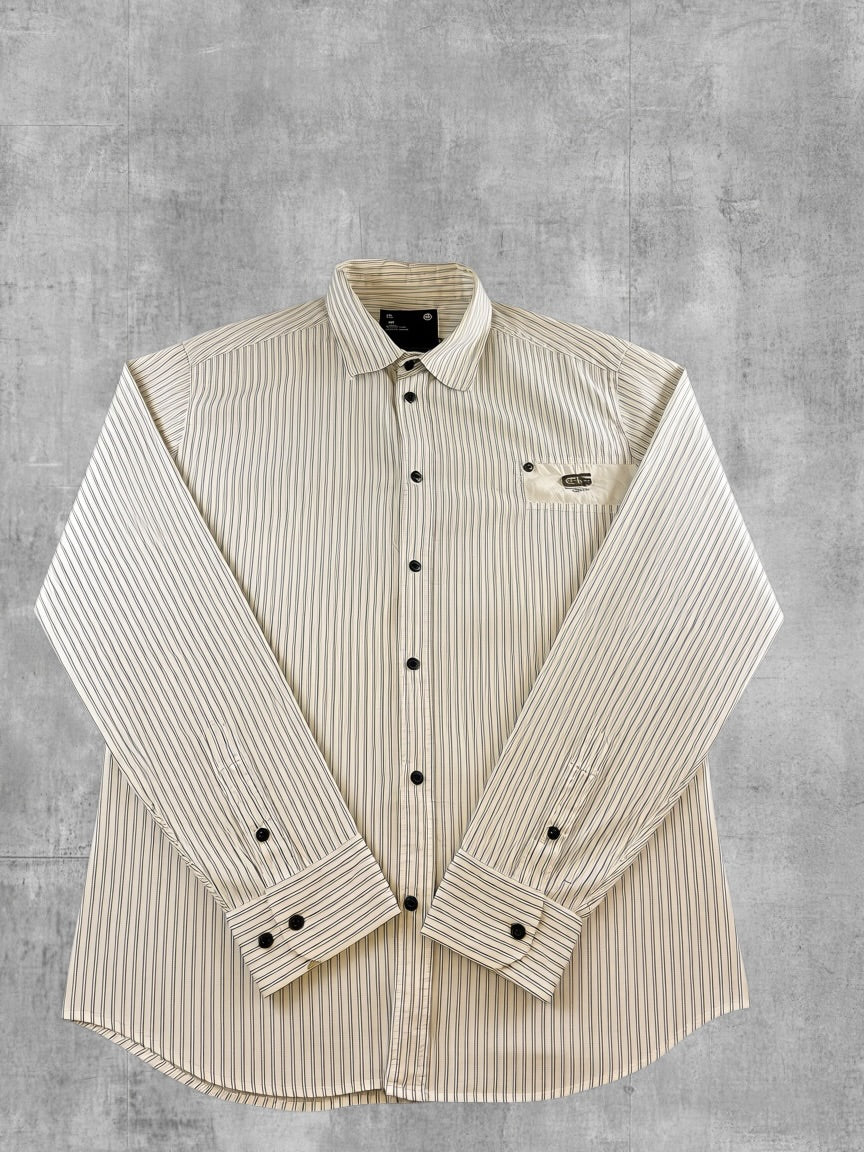 G-Star Blouse wit gestreept